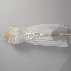 White High-Low Dress